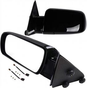 img 4 attached to ANPART Side Mirrors Fit For 1992-1994 For Chevy Blazer 1988-1999 C1500 C2500 1992-1999 For Chevy C1500 Suburban 1995-2000 Tahoe Driver And Passenger Side Mirrors Manual Adjustment Manual Fold
