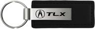 acura black leather keychain keyfob логотип