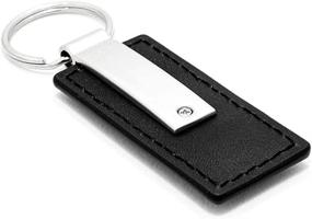 img 2 attached to Acura Black Leather Keychain Keyfob