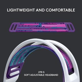 img 3 attached to 🎧 Logitech G733 White Wireless Gaming Headset - LIGHTSYNC RGB, Blue VO!CE Mic, PRO-G Audio Drivers & Suspension Headband