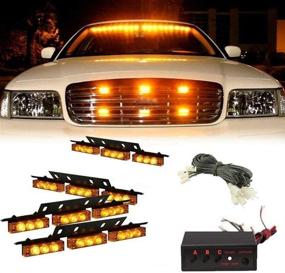 img 4 attached to 36X LED 3 Flashing Modes Vehicle Windshield Dash Deck Grille Strobe Flash Emergency Warning Strobe Light Bar For Truck Lights & Lighting Accessories
