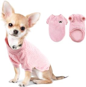 img 4 attached to 🐶 Sheripet Puppy Clothes: Warm and Cute Pet Sweaters for Small Dogs & Cats - 6 Colors, 5 Sizes