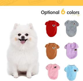 img 3 attached to 🐶 Sheripet Puppy Clothes: Warm and Cute Pet Sweaters for Small Dogs & Cats - 6 Colors, 5 Sizes