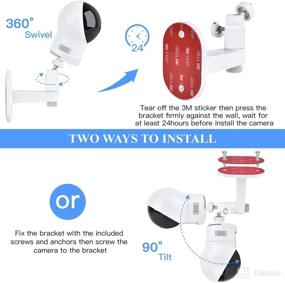 img 1 attached to 🔧 Convenient Adjustable Wall Mount for Eufy Spaceview Baby Monitor - Hassle-free Installation and Optimal Viewing Angle