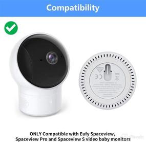 img 3 attached to 🔧 Convenient Adjustable Wall Mount for Eufy Spaceview Baby Monitor - Hassle-free Installation and Optimal Viewing Angle