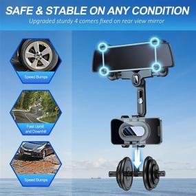 img 3 attached to 📱 Universal 360° Rotatable Car Phone Mount for Large Vehicles | Retractable & Adjustable GPS Holder | Secure Phone Mount for All Mobile Phones