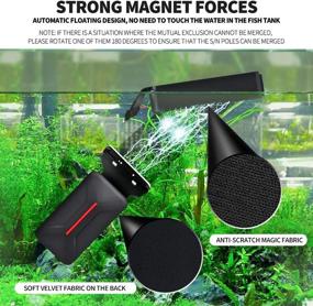 img 2 attached to 🐠 Efficient Floating Magnetic Aquarium Glass Cleaner - SVECKE Strong Magnetic Brush for Scratch-Free & Non-Slip Cleaning - Fish Tank Scrubber & Scraper - High-Quality Floating Fish Tank Cleaner