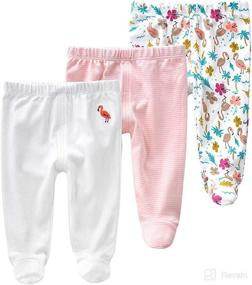 img 4 attached to Teach Leanbh Embroidery Pringting Leggings Apparel & Accessories Baby Girls ~ Clothing