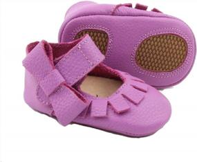img 4 attached to Starbie Baby Mary Janes - 12+ Colors - Soft-Sole Toddler & Baby Girl's Shoes