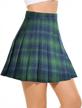 chic & versatile: high-waisted pleated skirts for women & girls - perfect for school, tennis & more! logo