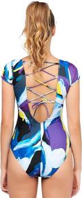img 3 attached to 🏄 AXESEA Sleeveless Printed Surfing Swimsuit: Perfect Women's Clothing for Surfers at Swimsuits & Cover Ups