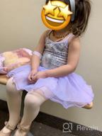 img 1 attached to Shine On Stage: Zaclotre Sequin Leotard Tutu Dress For Little Girls' Ballet Performances review by Anthony Juat