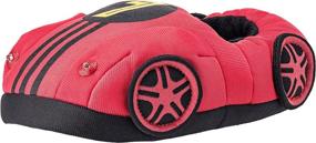 img 4 attached to Trimfit Light Up Slippers Moccasin Toddler Boys' Shoes ~ Slippers