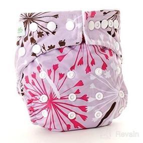img 4 attached to 💜 Review: Bumkins Stuff-It Cloth Diaper, Purple Dandelion (Discontinued by Manufacturer)