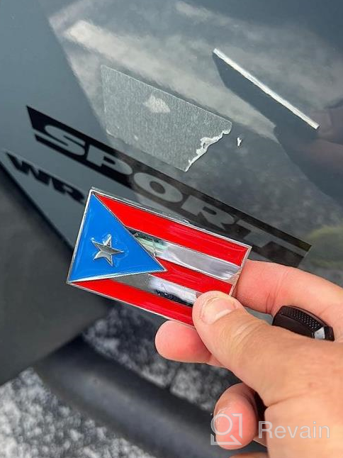 img 1 attached to Show Your Pride With Dsycar'S 2 Pack Puerto Rico Flag Car Decals And Bonus Valve Stem Caps! review by Chad Fox