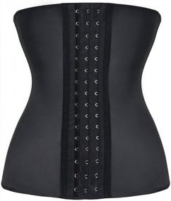 img 4 attached to Everbellus Latex Waist Trainer Corset Hourglass Body Shaper For Women