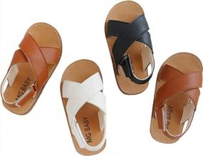 img 3 attached to Comfortable Strappy Water Sandals For Girls - Perfect For Summer Playtime (Toddler/Little Kid)