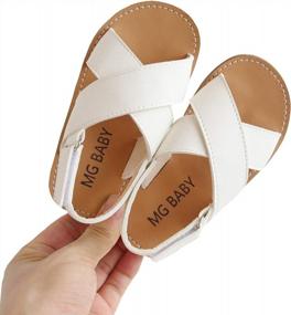 img 1 attached to Comfortable Strappy Water Sandals For Girls - Perfect For Summer Playtime (Toddler/Little Kid)