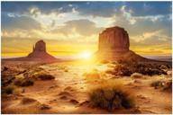 🐠 enhanced heepdd sun and desert style aquarium poster, thicken pvc adhesive static cling wallpaper sticker for fish tanks, terrariums, and more (91 x 41cm) logo
