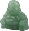 bring home good luck and positivity with mookaitedecor's 1.5-inch green aventurine happy buddha crystal figurine carved pocket stone for home decoration logo