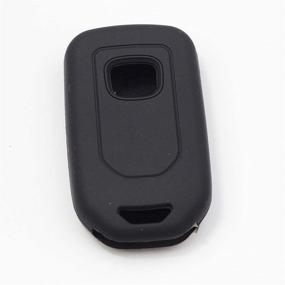 img 1 attached to Btopars 2pcs 5 Buttons Black Silicone Smart Key Fob Cover Case Skin Protector Bag - Honda 2019 2020 2021 Civic Accord Pilot CR-V CRV Insight Passport Key Remote A2C81642600