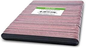 img 1 attached to Karlash Professional Double Sided Emery Board 7" Black Nail File 50Pcs (80/80 Grid)