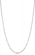 925 sterling silver twisted curb chain necklace, made in italy (1mm, 1.2 mm or 2.1 mm - sizes 14 to 30 inches) logo