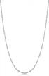 925 sterling silver twisted curb chain necklace, made in italy (1mm, 1.2 mm or 2.1 mm - sizes 14 to 30 inches) logo