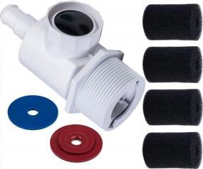 img 4 attached to BlueStars Ultra Durable Pool Cleaner Replacement Part Exact Fit For Polaris 380 280 180 - 9-100-9001 UWF Connector & 4 Packs 9-100-3105 Sweep Hose Scrubber