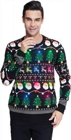 img 3 attached to Light Up Your Christmas With Idgreatim'S Hilarious LED Ugly Sweaters For Men And Women!