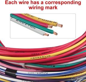 img 1 attached to 🔌 WMPHE 12 Circuit Wiring Harness: The Ultimate Universal Street Rod Wiring Solution with 12 Fuses and Standalone Capability