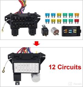 img 2 attached to 🔌 WMPHE 12 Circuit Wiring Harness: The Ultimate Universal Street Rod Wiring Solution with 12 Fuses and Standalone Capability