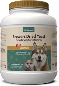 img 4 attached to 🐾 NaturVet Brewer’s Dried Yeast Pet Supplement with Garlic Flavoring - Boosts Coat Health & Skin Glow for Dogs & Cats – 5,000 Ct.