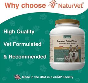 img 1 attached to 🐾 NaturVet Brewer’s Dried Yeast Pet Supplement with Garlic Flavoring - Boosts Coat Health & Skin Glow for Dogs & Cats – 5,000 Ct.