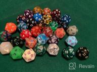 img 1 attached to AUSTOR 35 Pieces 4 Sided Dice Polyhedral Dice Set Mixed Color Game Dice Assortment With A Black Velvet Storage Bag For DND RPG MTG Table Games review by Heather Hernandez