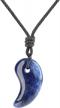 unique three sacred treasures magatama pendant necklace from amorwing logo