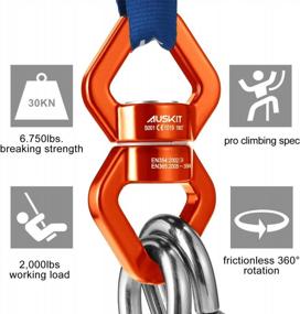 img 3 attached to 30KN AusKit Swing Swivel: The Safest Rotational Device For Web Tree, Therapy & Aerial Dance Swings, Spinner Hangers And Hammocks