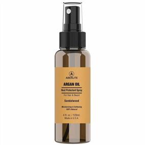 img 4 attached to Aberlite Argan Oil Heat Shield Spray For Hair And Beard - Up To 450º F Thermal Protectant - 4 Oz Anti-Heat Hair Spray - Thermal Hair Protector With Argan Oil For Ultimate Hair And Beard Protection