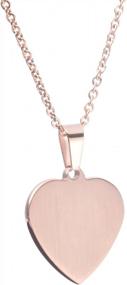 img 2 attached to Heart Charm Medical ID Alert Necklaces For Women With Free Engraving By LinnaLove