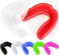 6-pack double colored youth mouthguards for sports, perfect for teeth braces, with case for football, basketball, boxing, mma, and more - moldable mouthpieces for boys and girls by vanmor logo