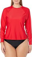 🌊 volcom womens simply sleeve rashguard: stylish protection for women's swimwear logo