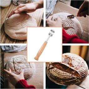 img 1 attached to Danish Dough Whisk Hand Crafted Bread Lame Set With 5 Replaceable Blades And 1 Silicone Basting Brush - Professional Scoring Tool For Baker, Best Kitchen Baking Gift