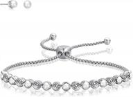 sparkle and shine with our classyzint silver birthstone bracelet and earrings set logo
