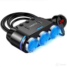 img 4 attached to Yantu Cigarette Lighter Adapter Splitter