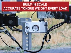 img 3 attached to 🚚 Weigh Safe WS8-2.5 Aluminum Adjustable Trailer Hitch with Integrated Weight Scale for Enhanced Trailer Sway Prevention - 8-inch Adjustable Drop Hitch for 2.5-inch Receiver, High Capacity Ball Mount Hitch with 18,500 GTW