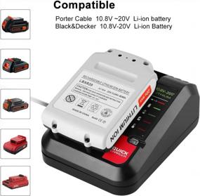 img 2 attached to 2Pack 3.0Ah LBXR20 Battery + Charger For Black+Decker 20V MAX Lithium Batteries