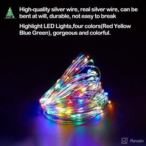 img 3 attached to 🌈 Waterproof Multicolor Fairy Lights: 16-Pack Battery Operated 6.56ft 20 LED String Lights for Bedroom, Party, Wedding, Christmas Crafts & More!