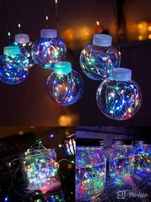 img 1 attached to 🌈 Waterproof Multicolor Fairy Lights: 16-Pack Battery Operated 6.56ft 20 LED String Lights for Bedroom, Party, Wedding, Christmas Crafts & More!