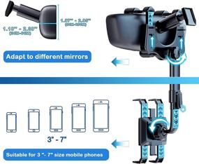 img 1 attached to Rotatable Retractable Version】 Multifunctional Rearview