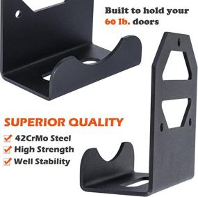 img 2 attached to 🚪 Sunluway Door Storage Hanger Wall-Mounted Rack Bracket for Jeep Wrangler CJ YJ TJ LJ JK JKU JL JLU 1956-2020 (Pack of 4) - Removable Hanging Organizer